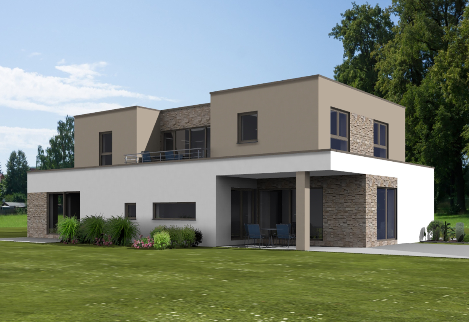 Artos Haus Bauvorhaben 2021 in Alfter. Einfamilienhaus mit Einliegerwohnung und Garage